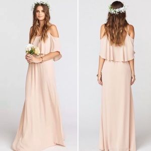 Show Me Your Mumu Caitlin Ruffle Maxi Dress S